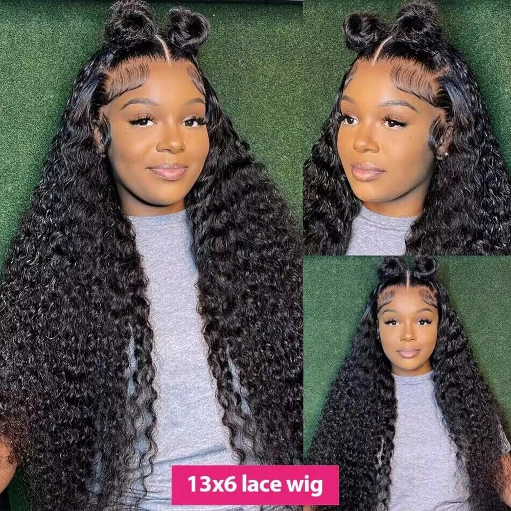 Deep Wave HD Lace Front Human Hair Wig