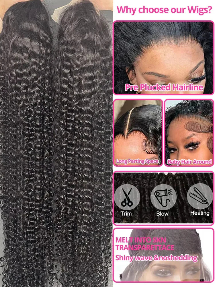 High Density Loose Deep Wave Curly Wigs